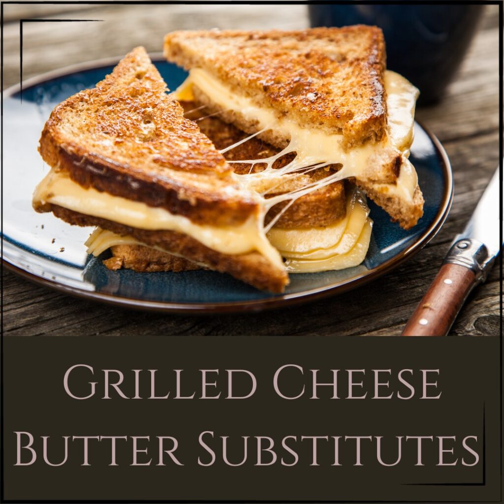 Grilled cheese sandwich on a plate.